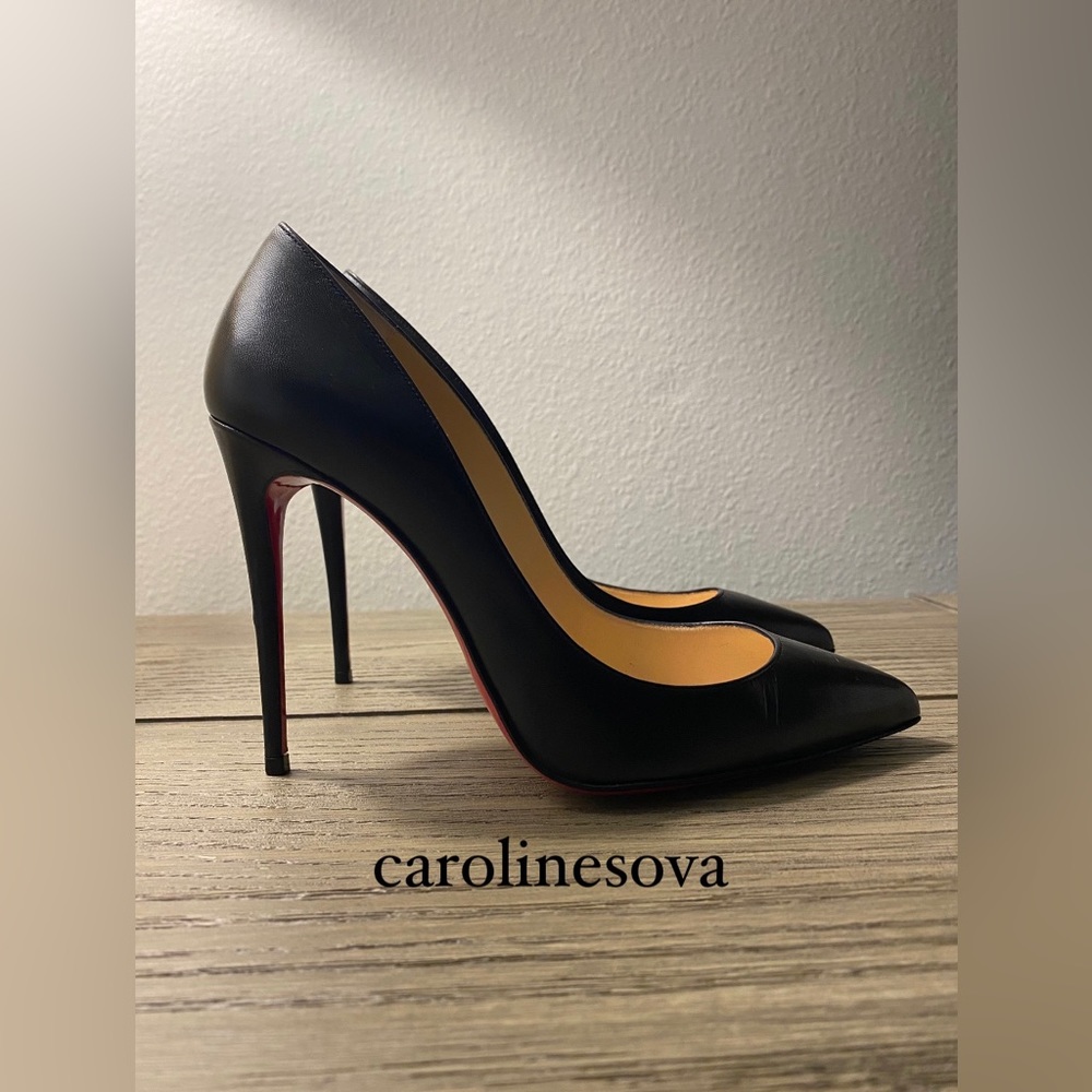 Authentic Christian Louboutin Pigalle Follies 100 mm Size 37